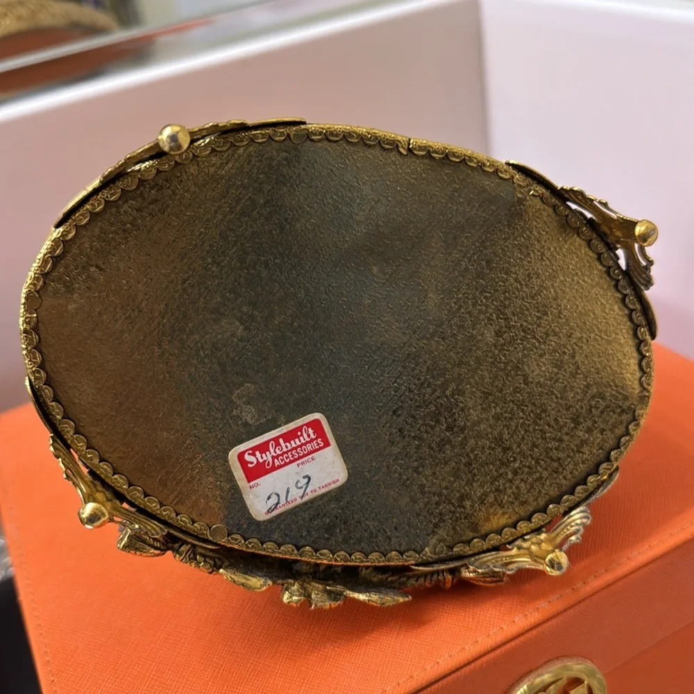 Stylebuilt Vintage 24k Gold Plate Jewelry Case